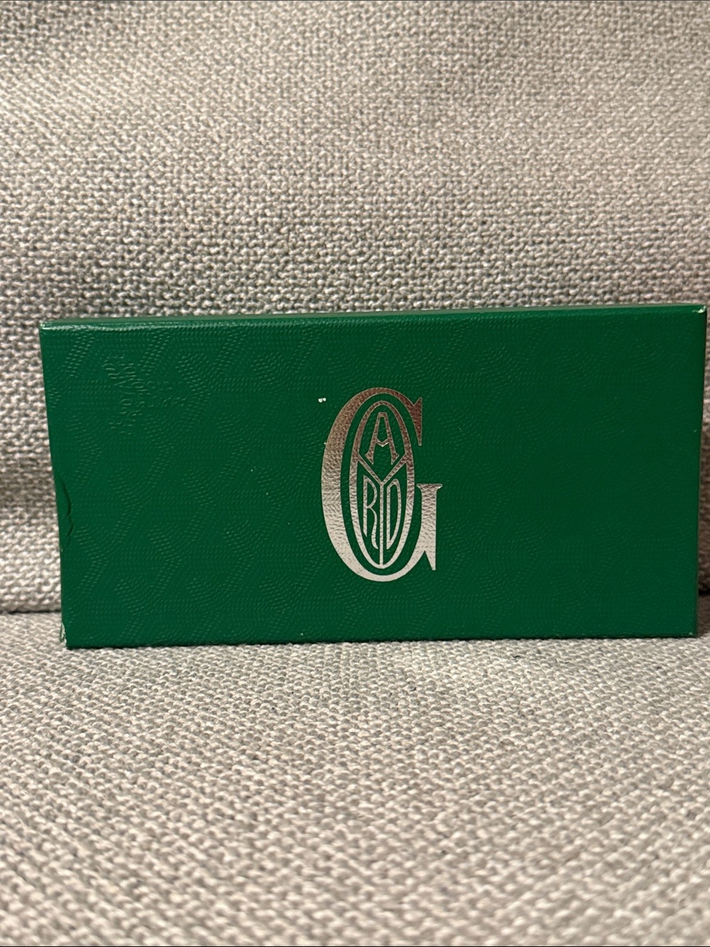 Goyard Green Wallet Box with Silver Monogram